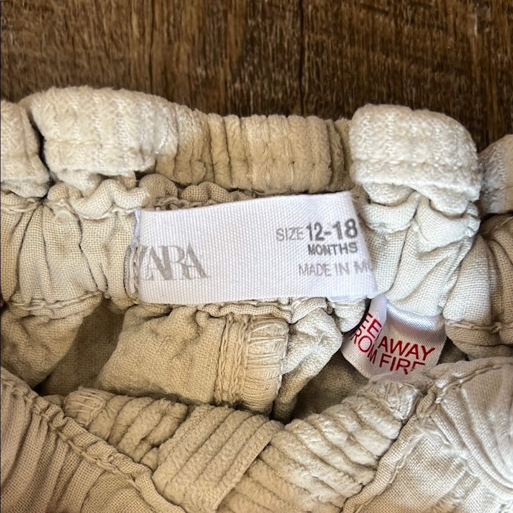 Zara Tan Corduroy Pants - Picture 2 of 3